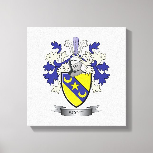 Toile Armoiries de Scott Family Crest (Recto)