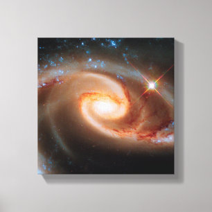 Toile Arp 273 Galaxies Roses Hubble Espace Photo
