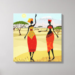 Toile Arrière - plan africaine