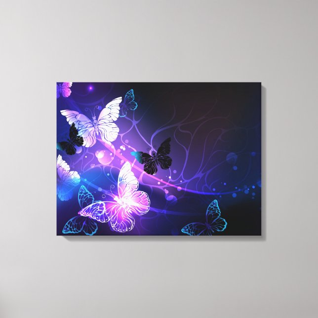 Toile Arrière - plan avec papillons de nuit (Recto)