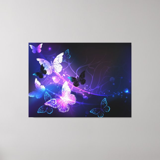 Toile Arrière - plan avec papillons de nuit (Recto)