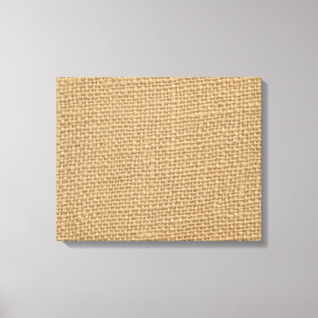 Toile Arrière - plan Burlap rustique imprimé (Recto)