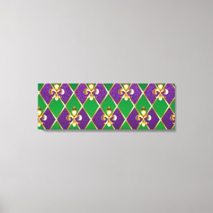 Toile Arrière - plan de bijoux Mardi Gras