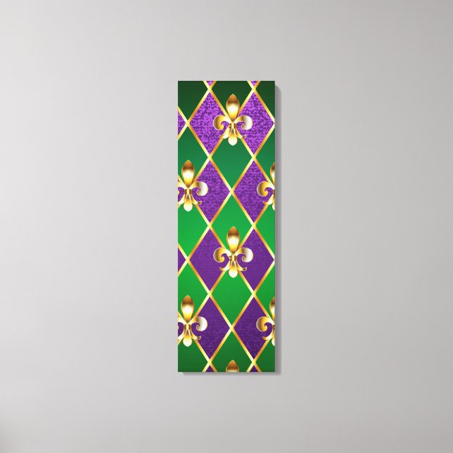 Toile Arrière - plan de bijoux Mardi Gras (Recto)
