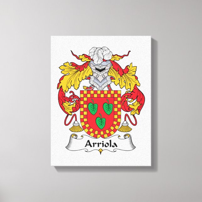 Toile Arriola Family Crest (Recto)