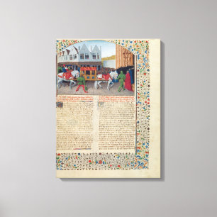 Toile Arrivée d'empereur Charles IV