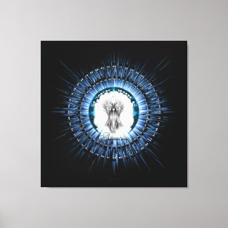 Toile Arsencia Ethereal Silver Light Fractal Art