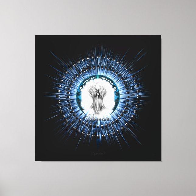 Toile Arsencia Ethereal Silver Light Fractal Art (Recto)