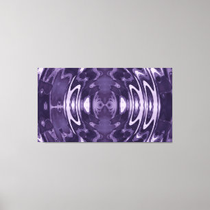 Toile Art abstrait à motif liquide violet miroir