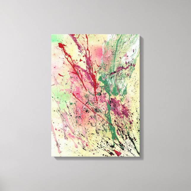 Toile Art Abstrait - Champagne (Recto)
