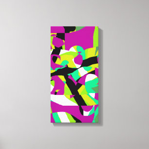 Toile Art abstrait coloré 7