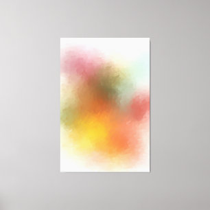 Toile Art Abstrait coloré violet vert rose rouge jaune