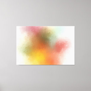 Toile Art Abstrait coloré violet vert rose rouge jaune