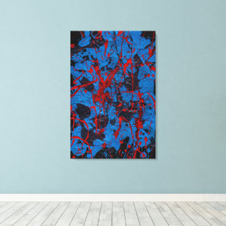 Toile Art Abstrait Contemporain : Électrique