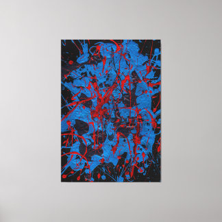 Toile Art Abstrait Contemporain : Électrique