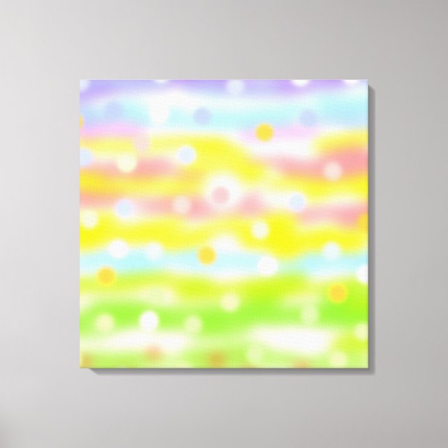 Toile Art Abstrait dans les tons multicolores (Recto)