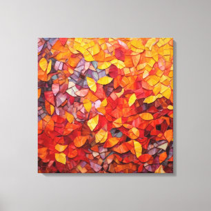 Toile Art Abstrait de la mosaïque d'automne
