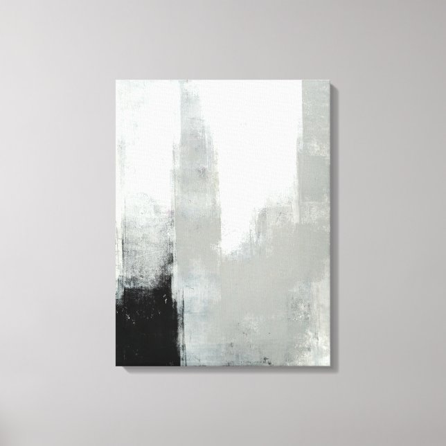 Toile Art Abstrait gris 'retardé' (Recto)