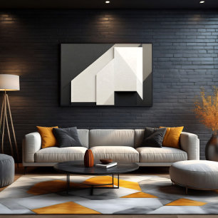 Toile Art Abstrait Minimaliste Couches