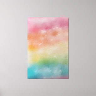 Toile Art Abstrait moderne coloré Rouge rose bleu violet