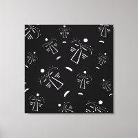 Art abstrait moderne contemporain visage noir