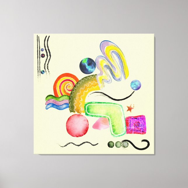 Toile Art Abstrait moderne minimaliste (Recto)