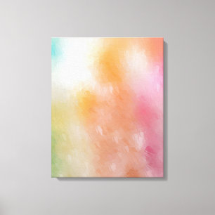 Toile Art Abstrait Rouge rose bleu violet vert jaune