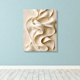 Toile Art abstrait sculptural organique