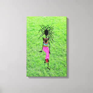Toile Art Africain Moderne, Une Femme Merveilleuse