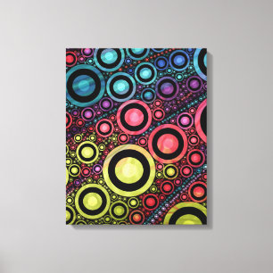 Toile Art circulaire Abstrait coloré
