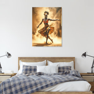 Toile Art Danseuse Africaine
