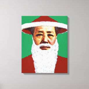 Toile Art de bruit chinois de Joyeux Noël de Mao le pè