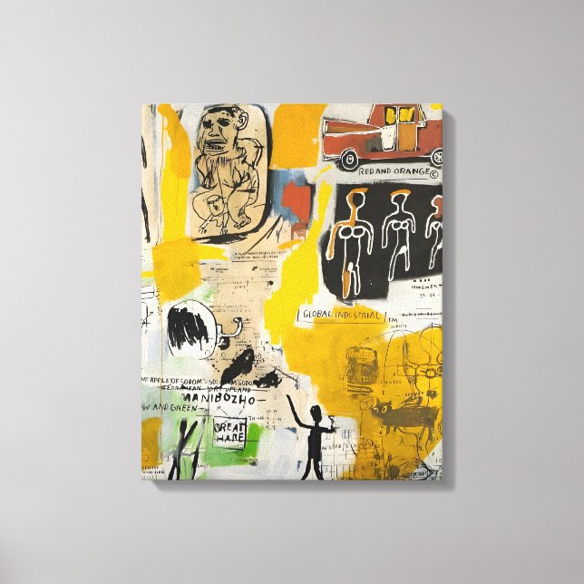 Toile art de Jean Michel Basquiat (Recto)