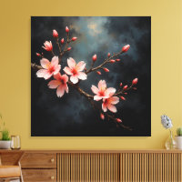 Art de la fleur de pêcher vietnamienne
