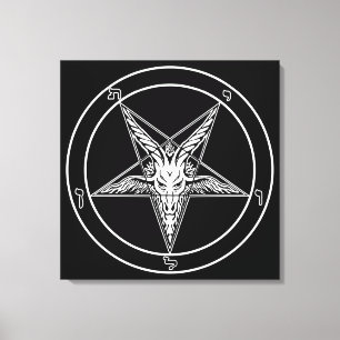 Toile Art de la muraille de Sigile Baphomet
