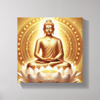 Toile Art de la pose méditative de Mahavira - Illuminati