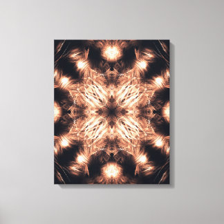 Toile Art de mandala fractal en grès radiant
