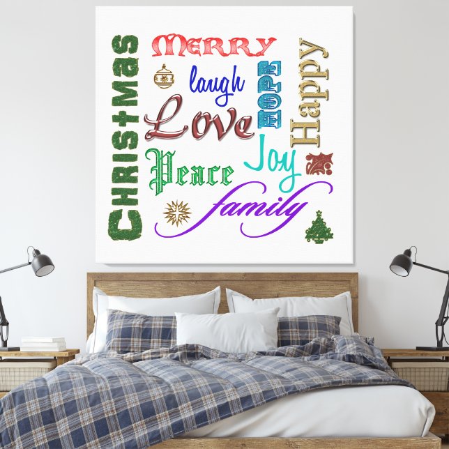 Toile Art de Noël (Insitu(Chambre))