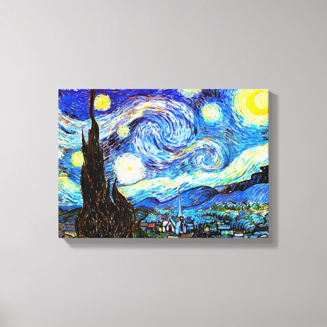 Toile Art de nuit Van Gogh Starry (Recto)