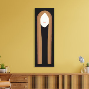 Toile Art des cheveux longs Portrait moderne minimalis