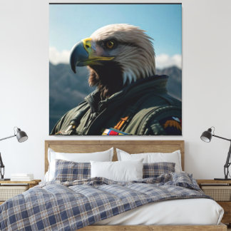 TOILE ART DU COMMANDANT AÉRIEN EAGLE IMPRIMER NO1