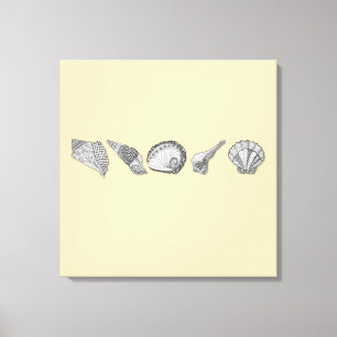 Toile Art du coquillage d'origine Choisissez votre coule