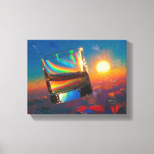 Toile Art du Whisky : Dans l'espace (Peinture n° 1)