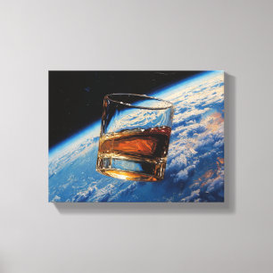Toile Art du Whisky : Dans l'espace (Peinture n° 2)