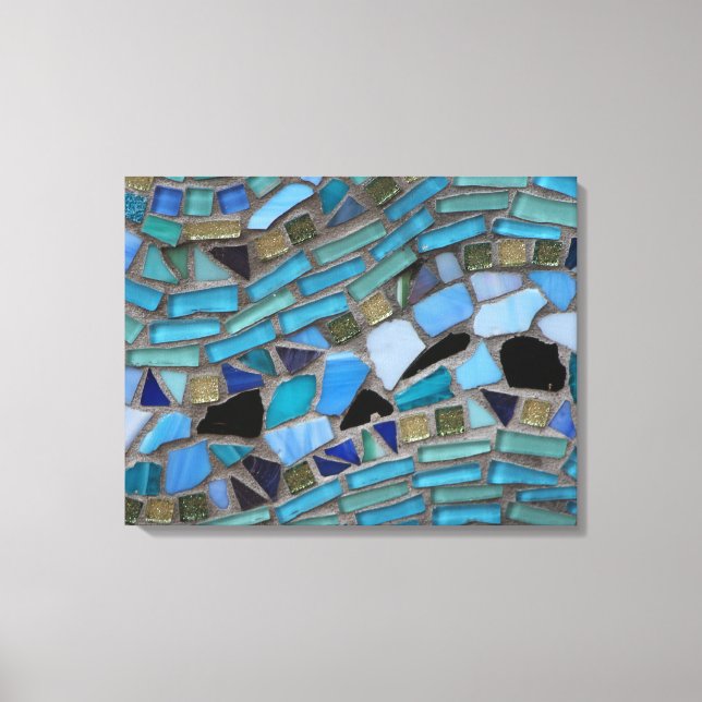 Toile art en pierre de verre de couleur mosaïque (Recto)
