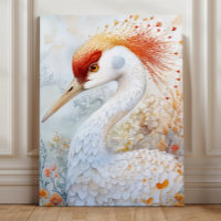 Art fantaisiste de la grue du Canada