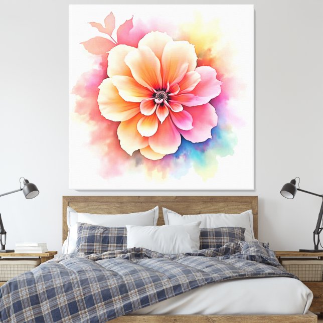 Toile Art floral dévoilé (Insitu(Chambre))