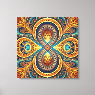 Toile Art fractal vibrant
