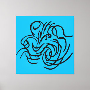 Toile Art géométrique moderniste abstrait