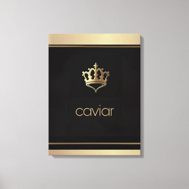 Toile Art Gourmet/Caviar Royal/Toile Étitrée Imprimer (Recto)